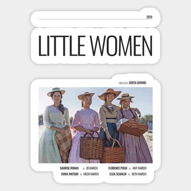 Little Women - Movie Poster - Greta Gerwig Sticker by studiofrivolo